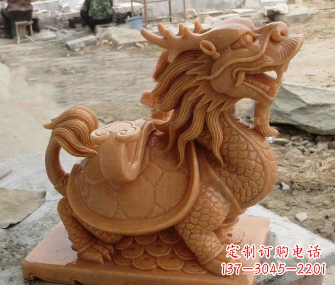甘肃石雕招财龙龟