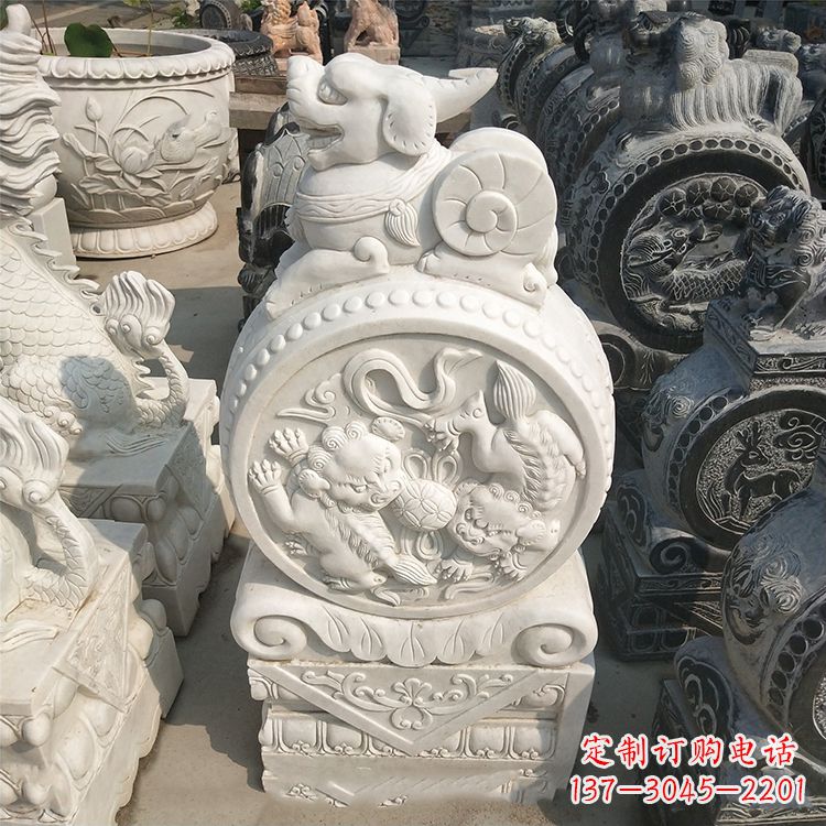甘肃石门墩石雕