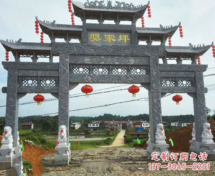 甘肃石牌坊石雕