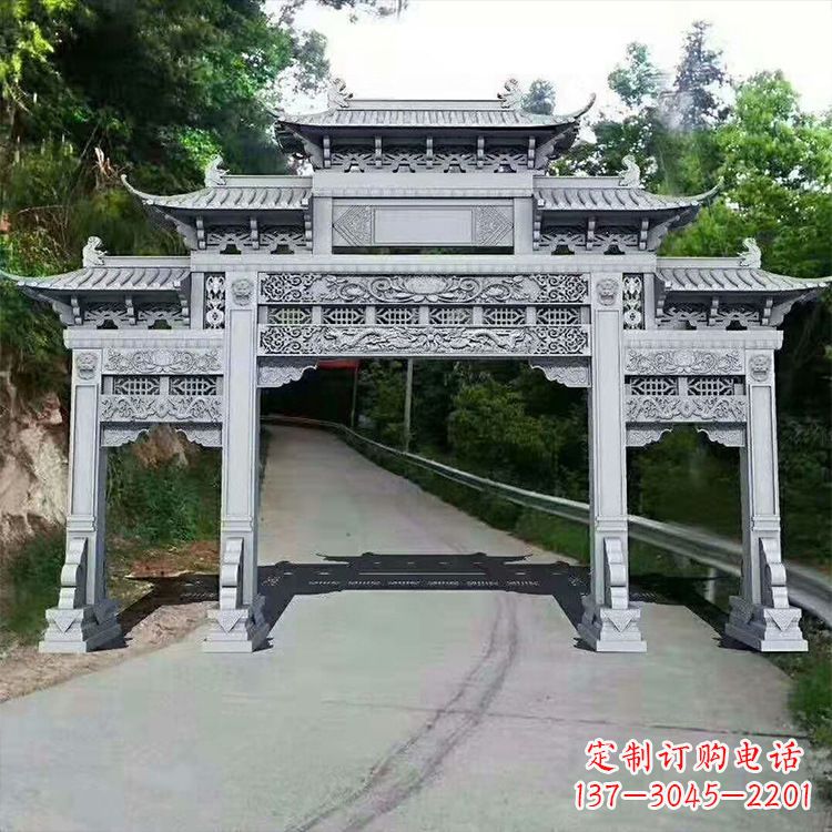 甘肃石牌楼青石牌坊