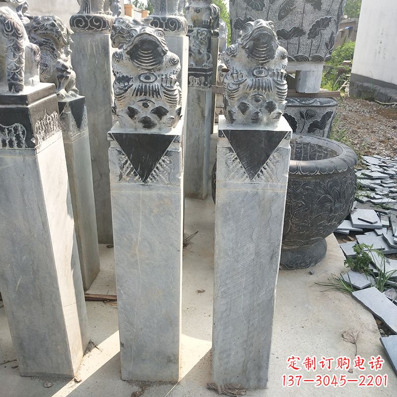 甘肃拴马桩石雕