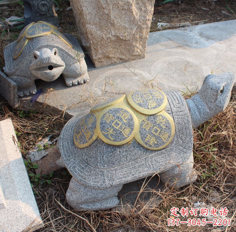 甘肃水池乌龟石雕