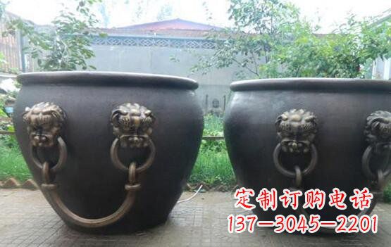 甘肃水缸寺庙景观铜雕