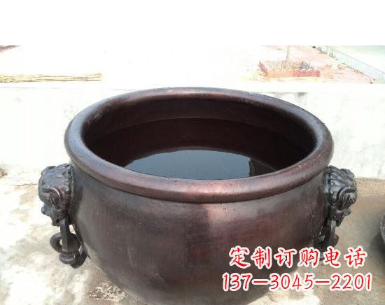 甘肃水缸寺庙铜雕