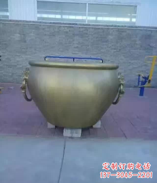 甘肃水缸铜雕塑
