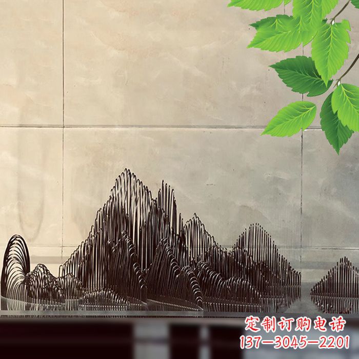 甘肃水景水池不锈钢假山雕塑