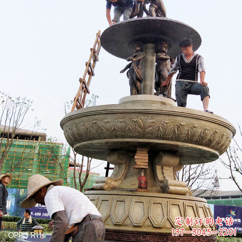 甘肃水头石雕喷泉