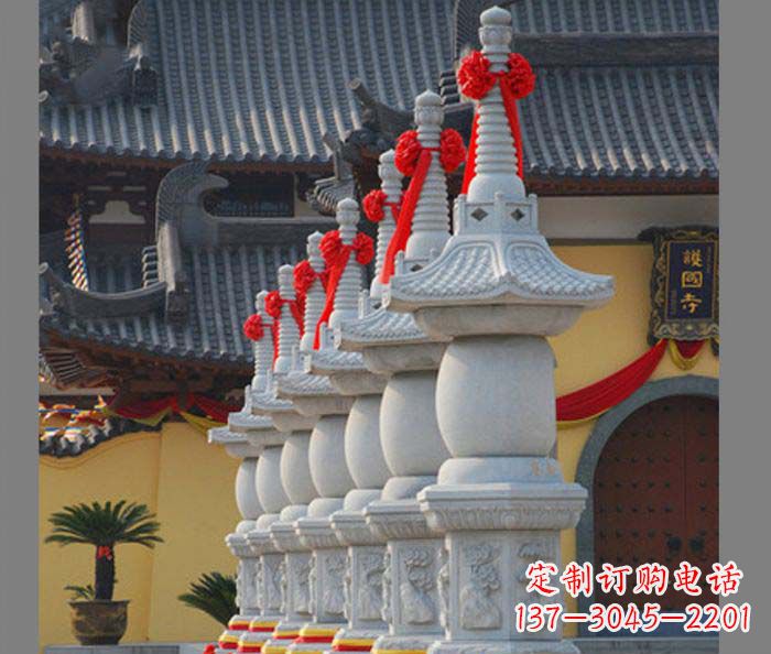 甘肃寺庙景观舍利塔石雕