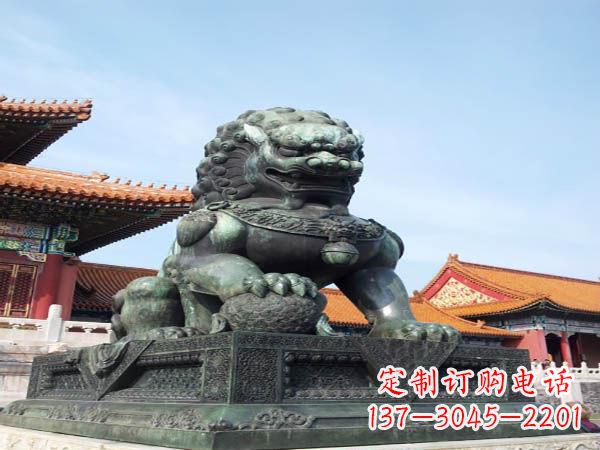 甘肃寺庙青铜狮子