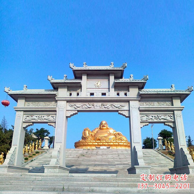 甘肃寺庙石雕牌坊
