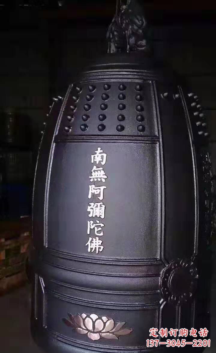 甘肃寺庙铜钟雕塑户外景观雕塑