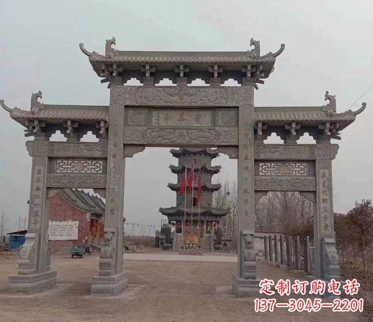 甘肃寺院石牌坊