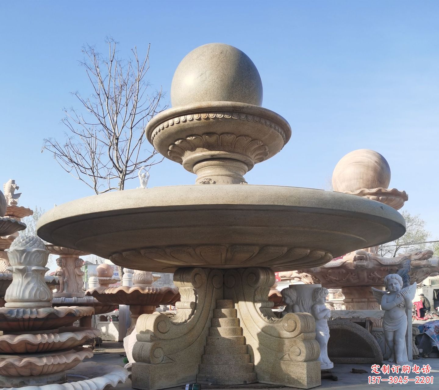 甘肃松香玉大理石风水球