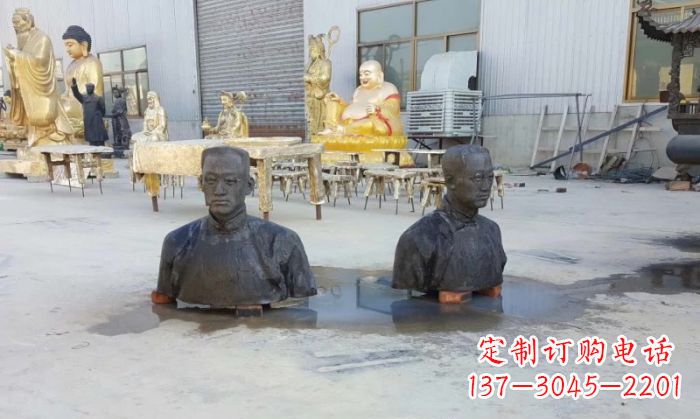 甘肃陶行知半身像铜雕