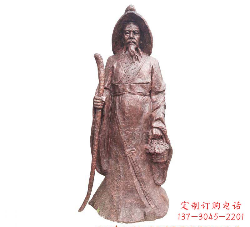 甘肃陶渊明铜雕像