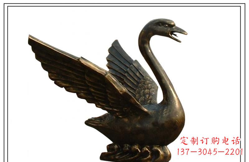 甘肃天鹅喷泉铜雕