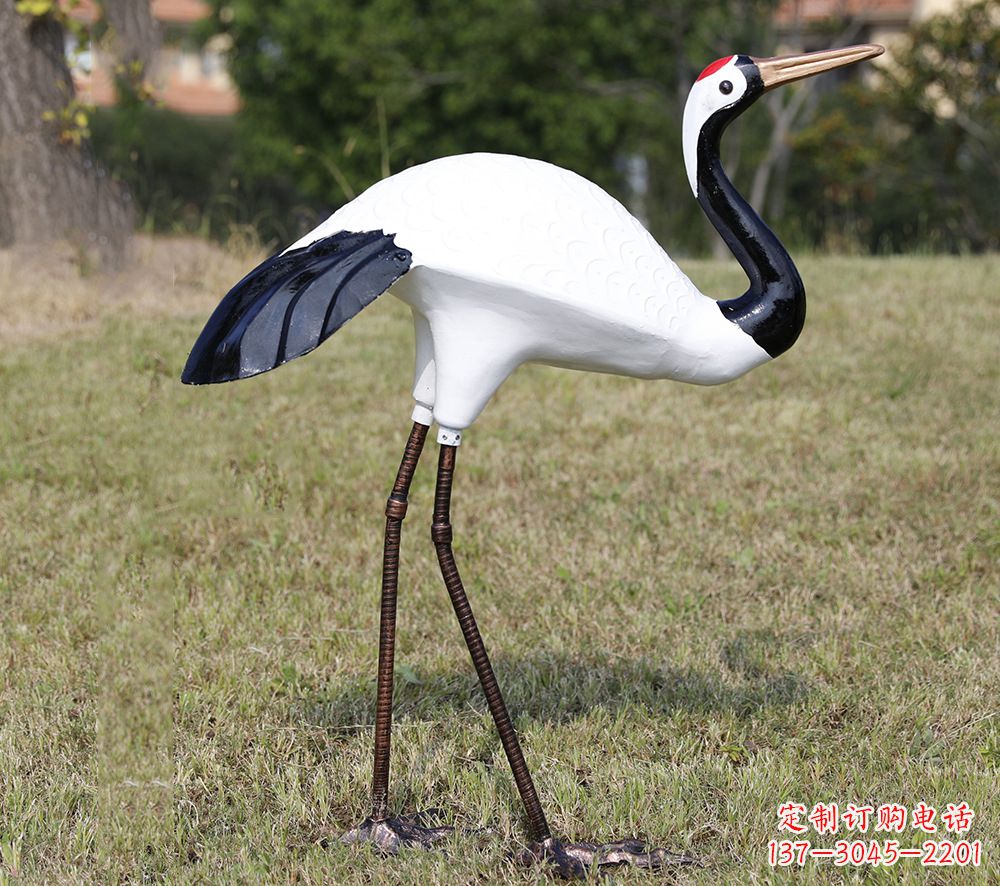 甘肃庭院仙鹤雕塑