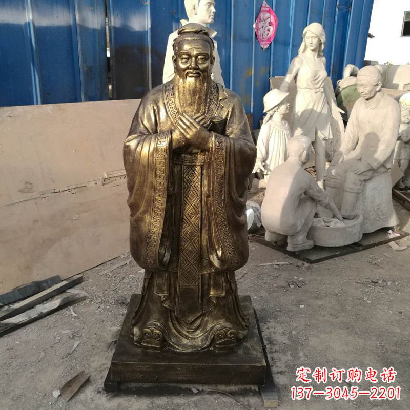 甘肃同济大学孔子雕塑