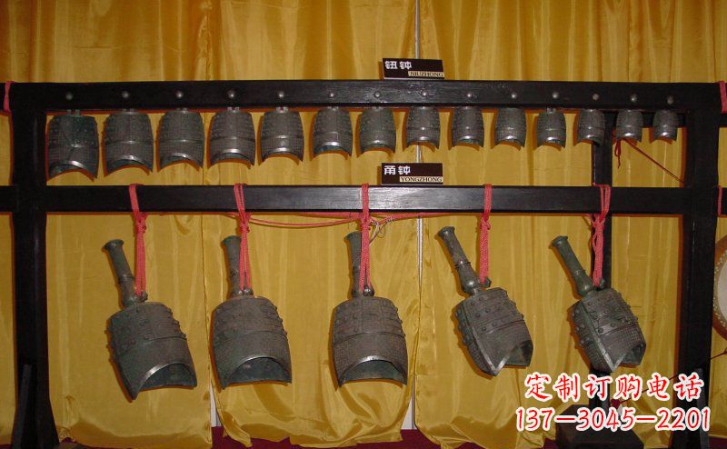 甘肃铜编钟古代乐器雕塑