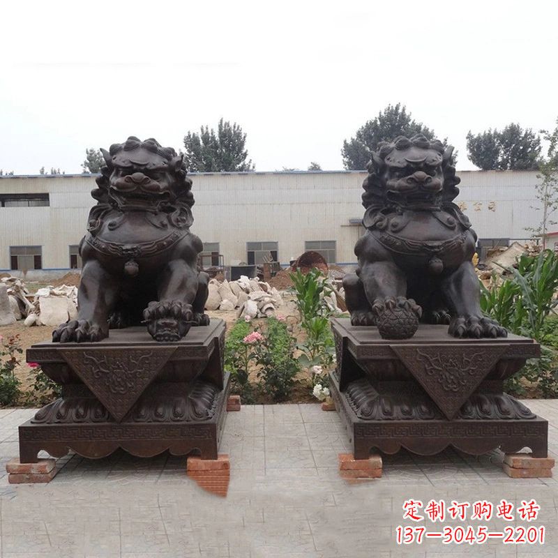 甘肃铜雕北京狮子
