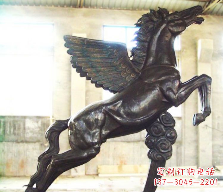 甘肃铜雕奔跑飞马雕塑
