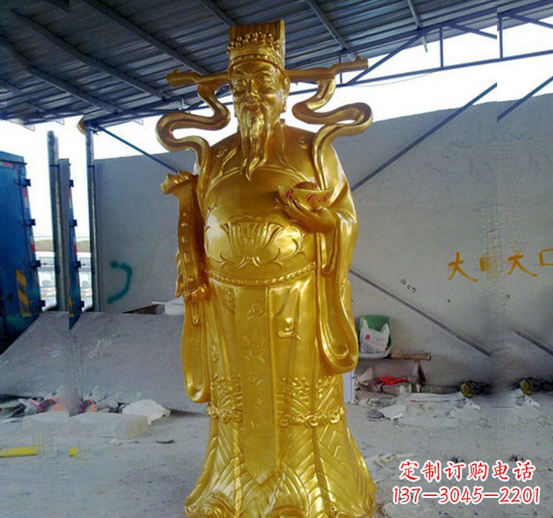 甘肃铜雕财神雕像