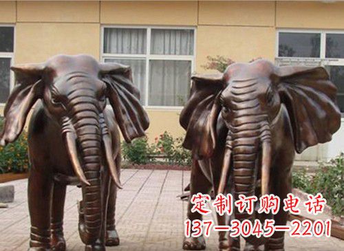 甘肃铜雕大象222