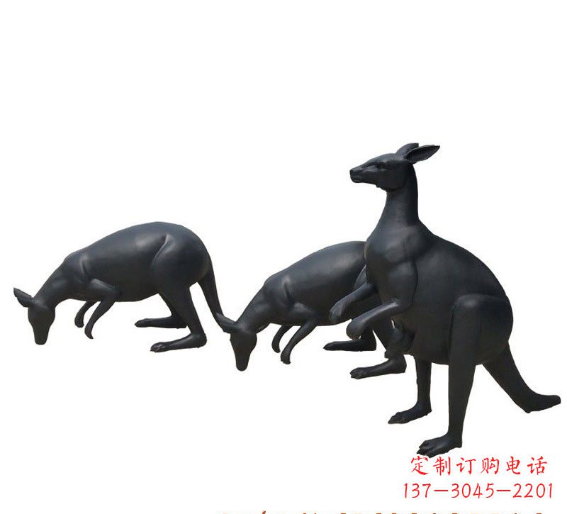 甘肃铜雕袋鼠雕塑
