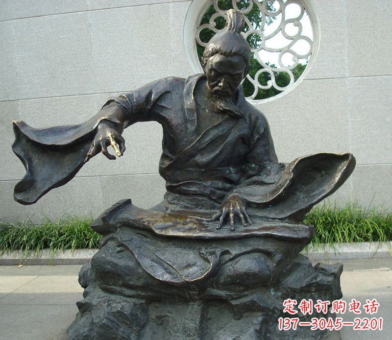 甘肃铜雕弹钢琴