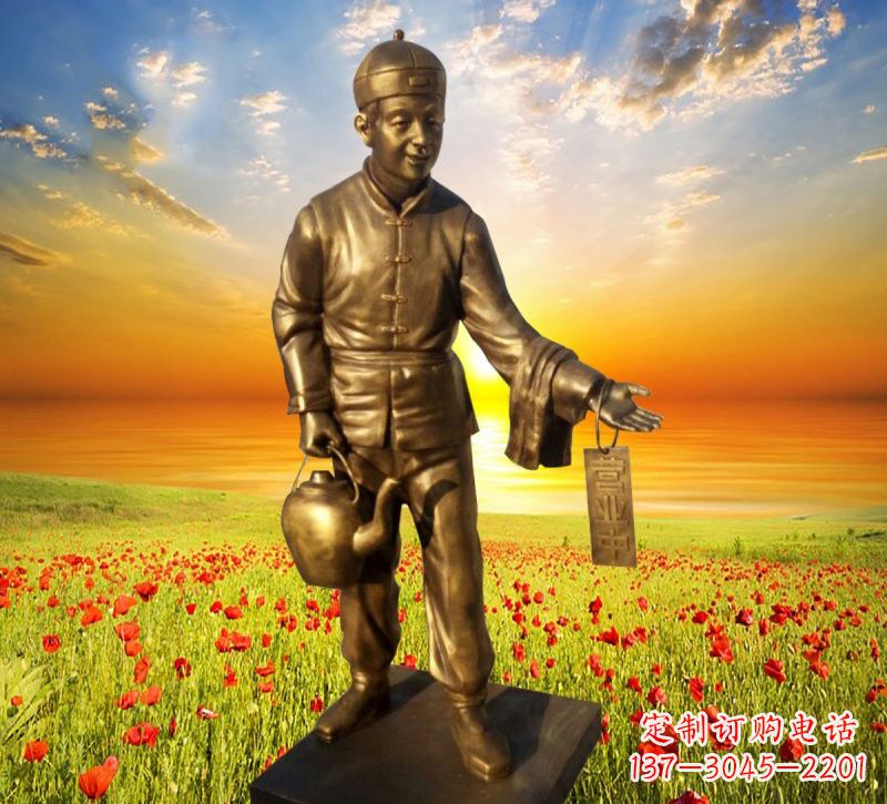 甘肃铜雕店小二
