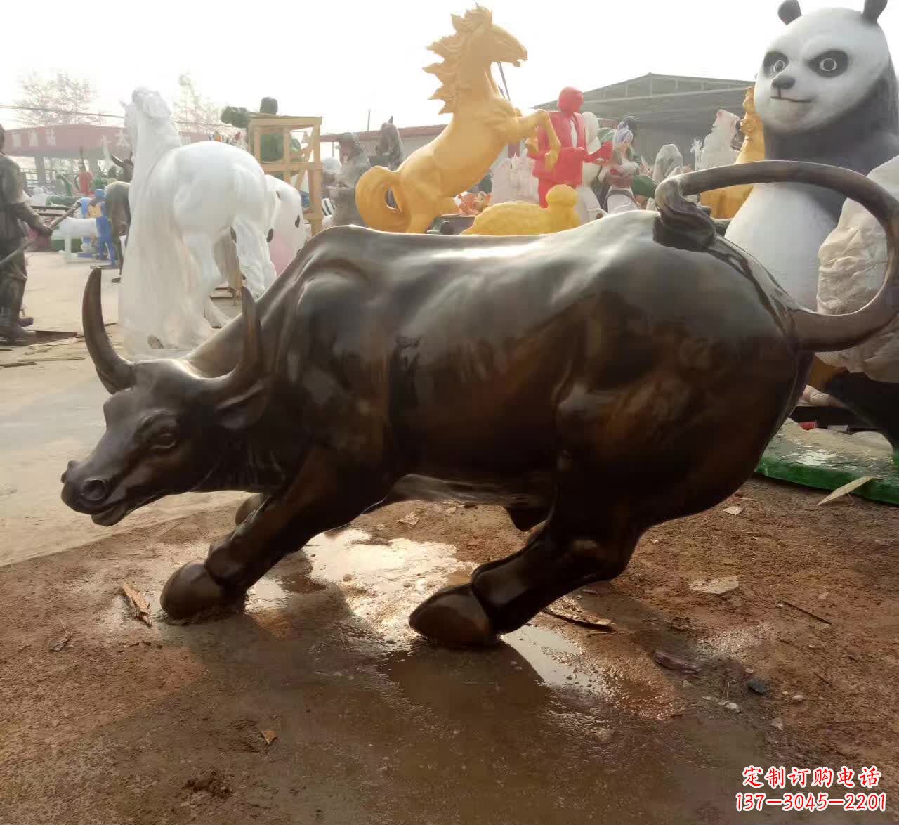 甘肃铜雕动物牛