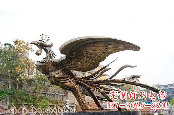 甘肃铜雕凤凰