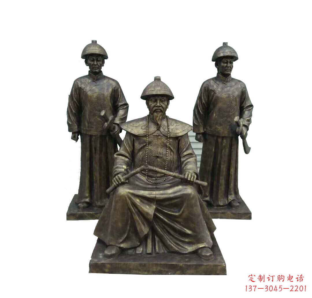 甘肃铜雕古代名人林则徐