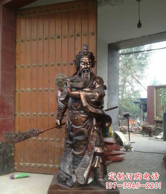 甘肃铜雕关公像
