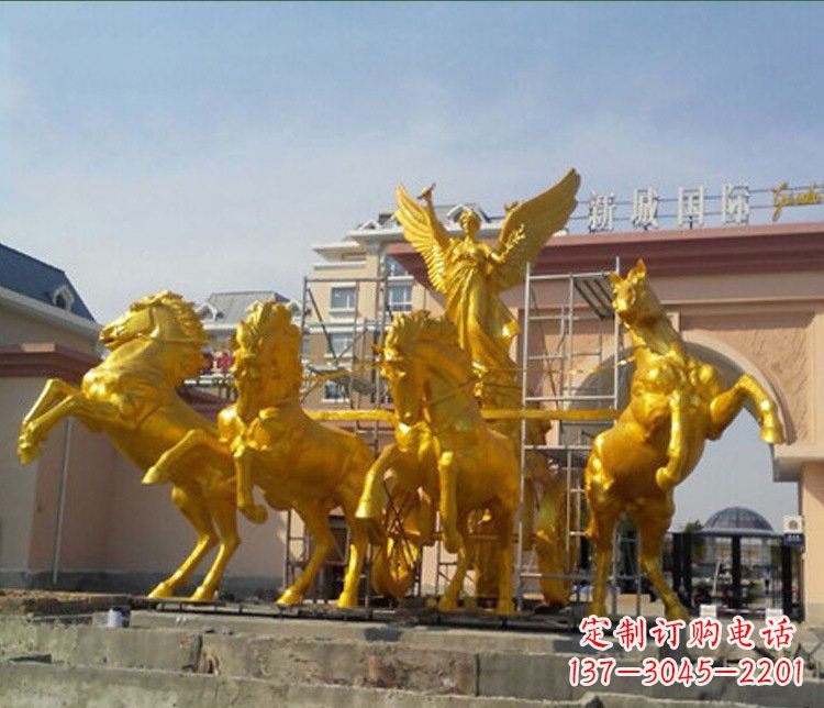 甘肃铜雕广场阿波罗战马雕塑