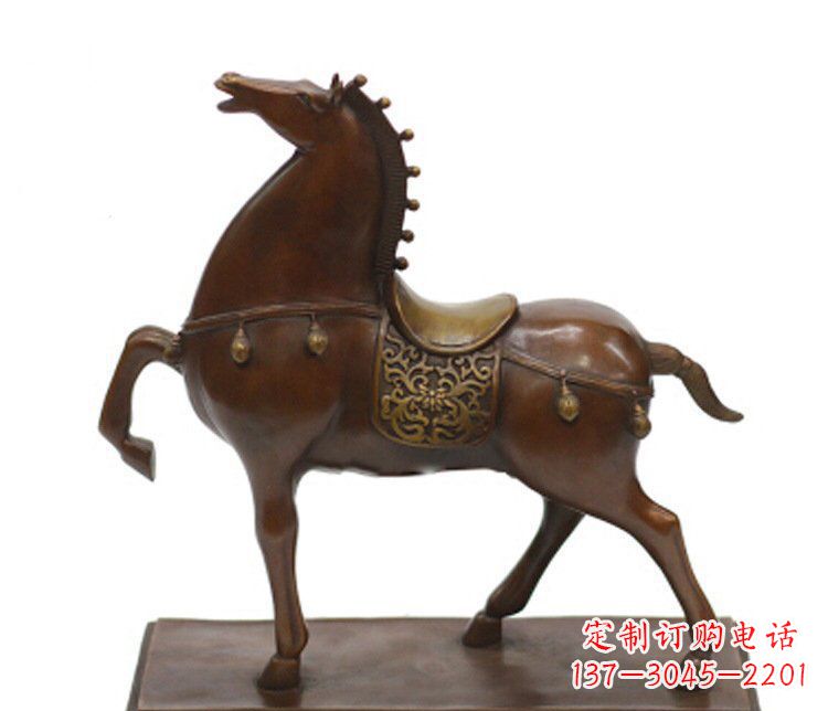 甘肃铜雕广场动物马雕塑摆件