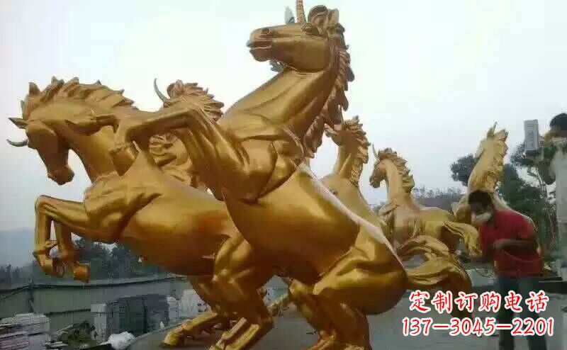甘肃铜雕广场飞马雕塑
