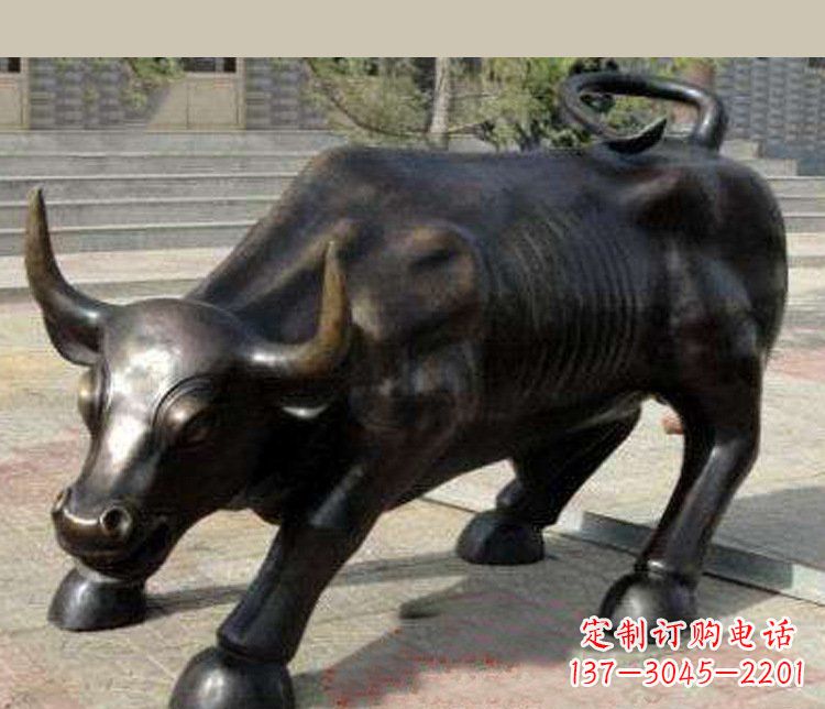 甘肃铜雕广场华尔街动物牛