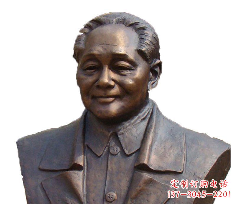 甘肃铜雕广场纪念伟人邓小平雕塑