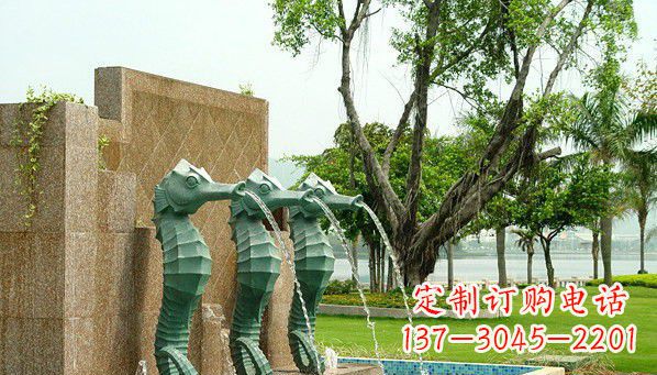 甘肃铜雕海马雕塑