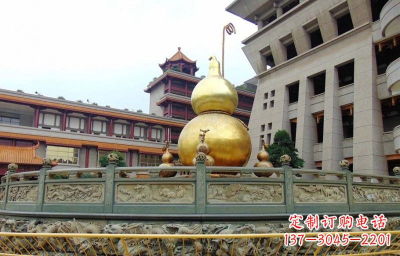 甘肃铜雕葫芦公园景观雕塑