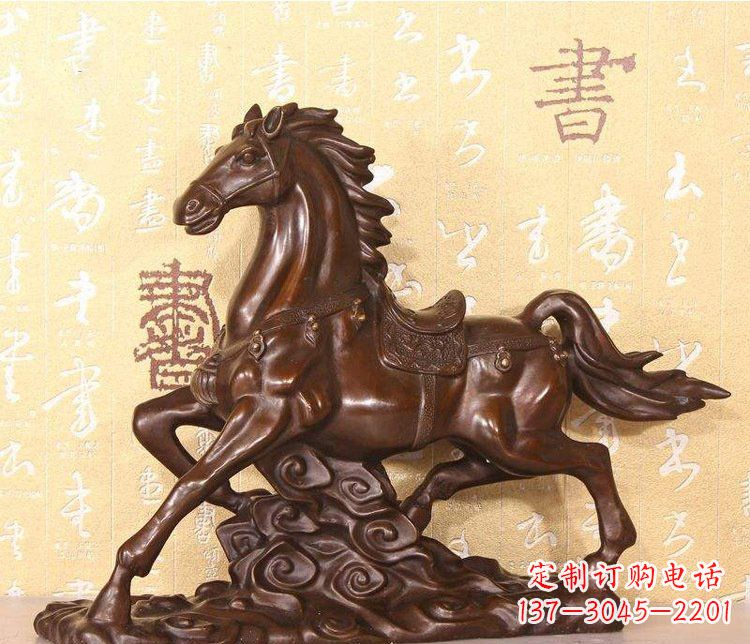 甘肃铜雕户外园林动物马雕塑