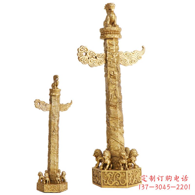 甘肃铜雕华表柱