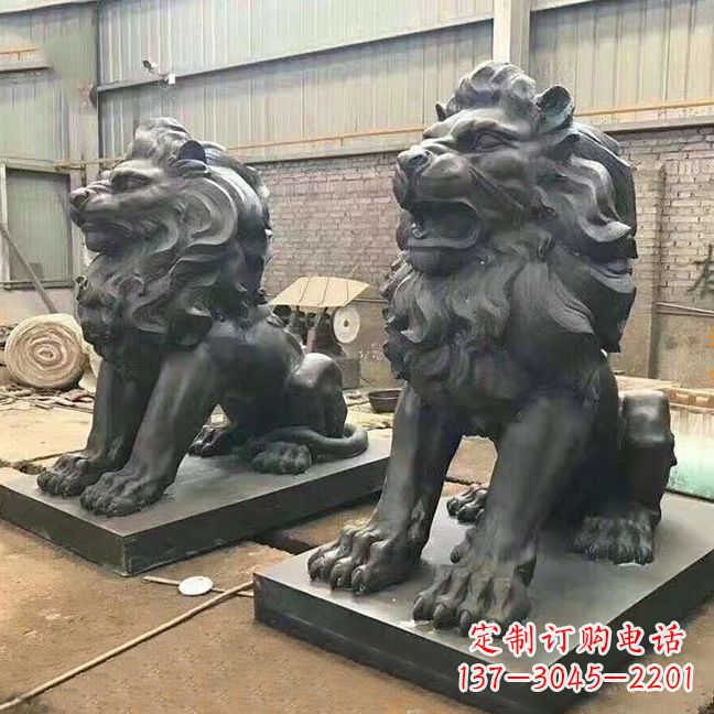 甘肃铜雕汇丰狮子