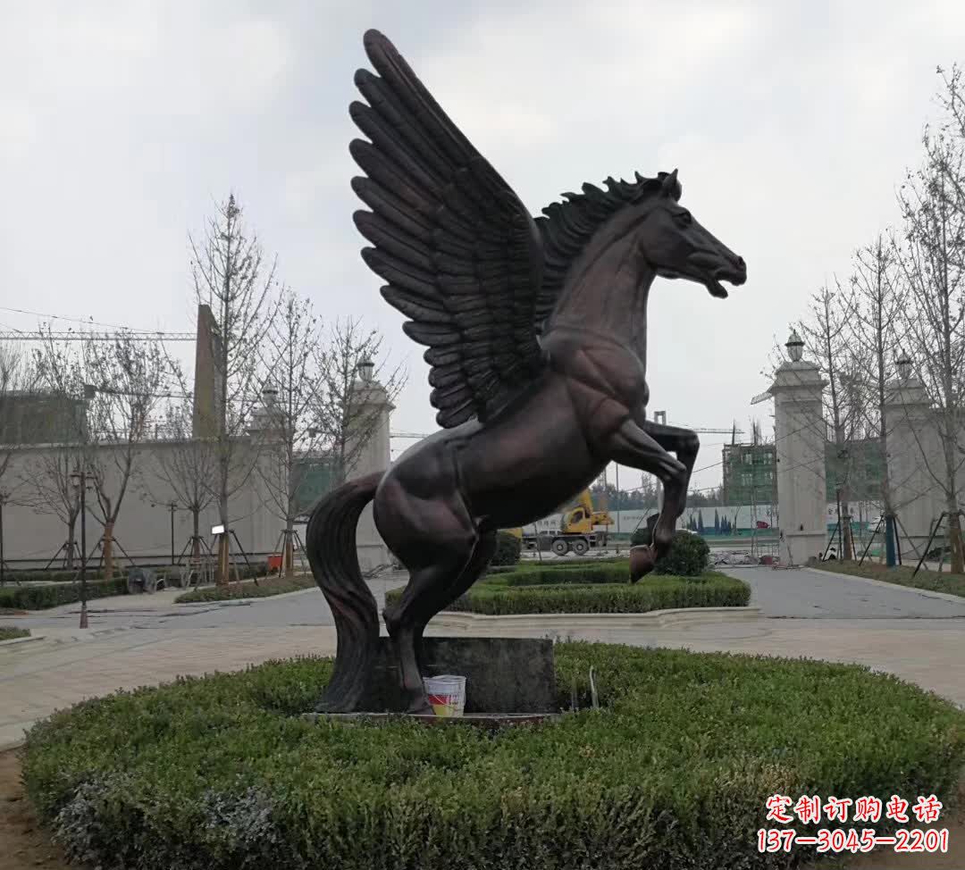 甘肃铜雕景观飞马