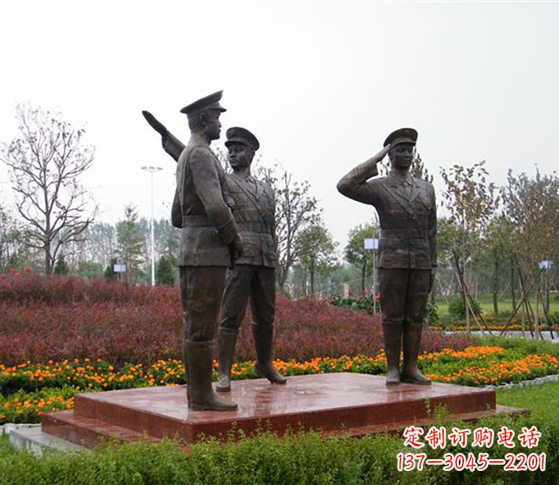 甘肃铜雕警察铜雕