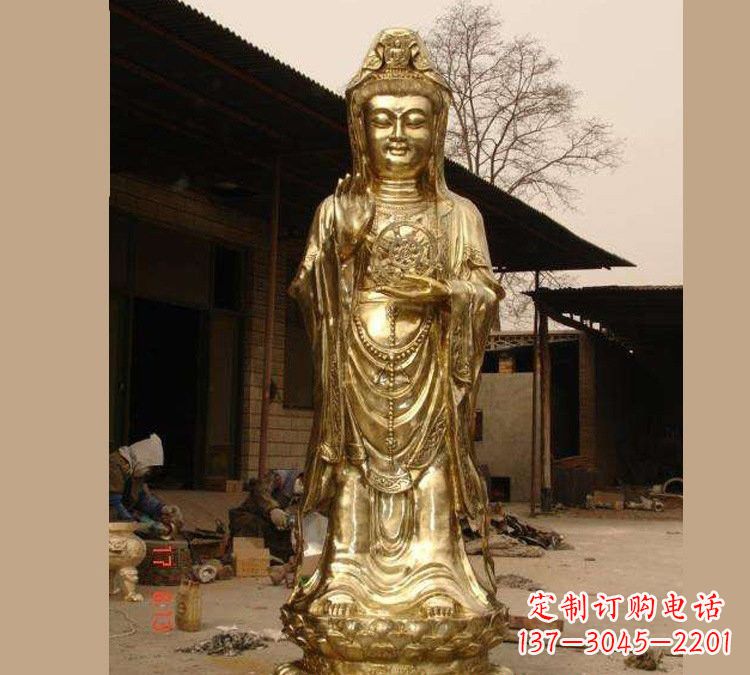 甘肃铜雕南海观音