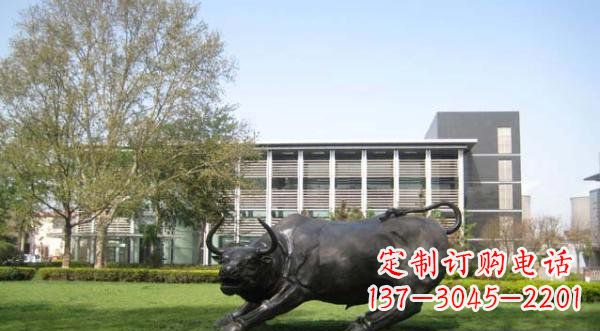 甘肃铜雕牛公园动物雕塑 (2)