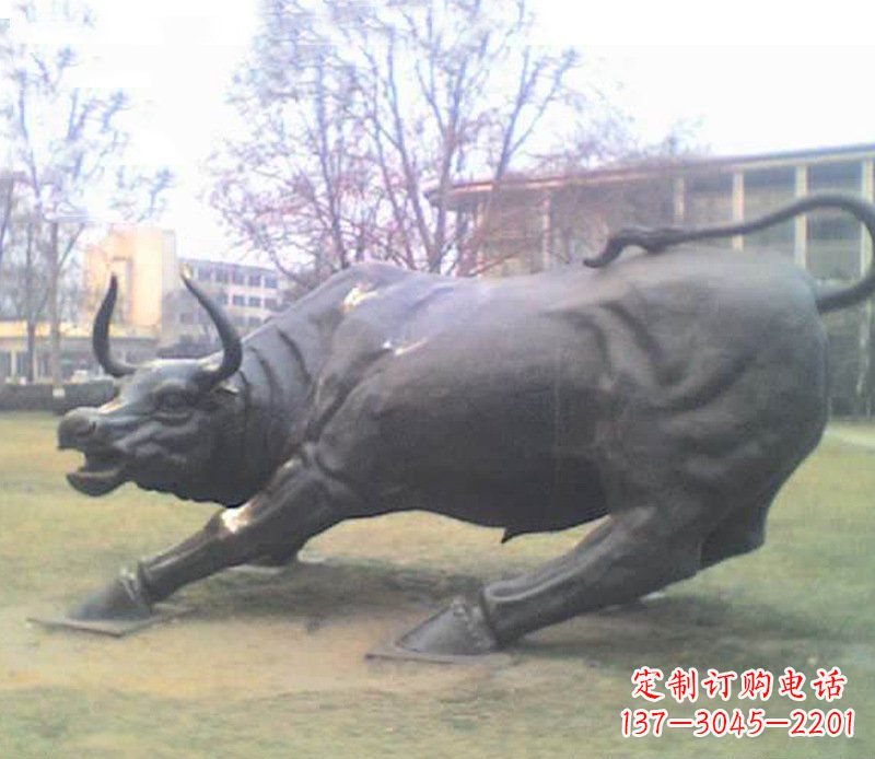 甘肃铜雕牛广场动物景观摆件 (2)