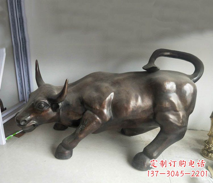 甘肃铜雕牛广场动物景观摆件
